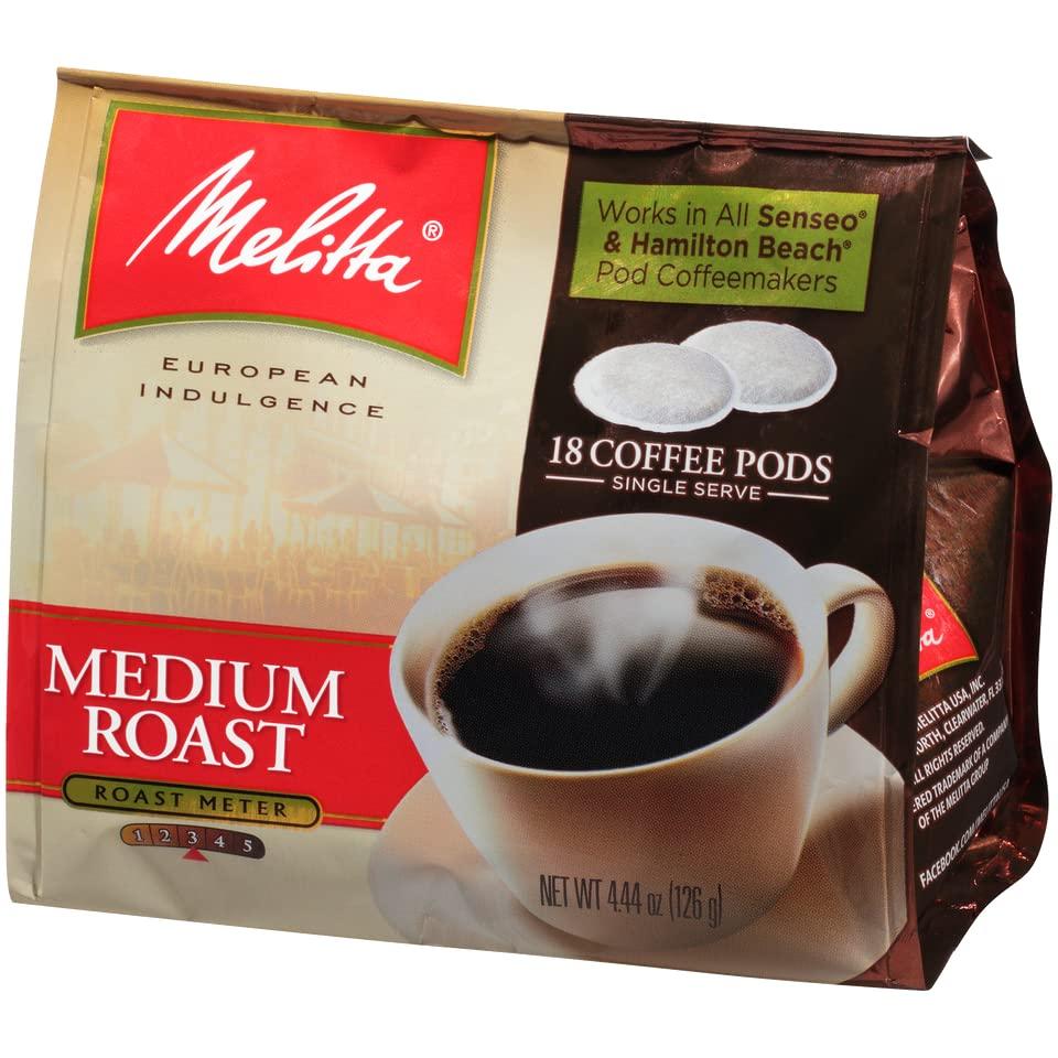 Melitta Melitta Medium Roast Soft Coffee Pods 18 Count Bag (Pack of 2)