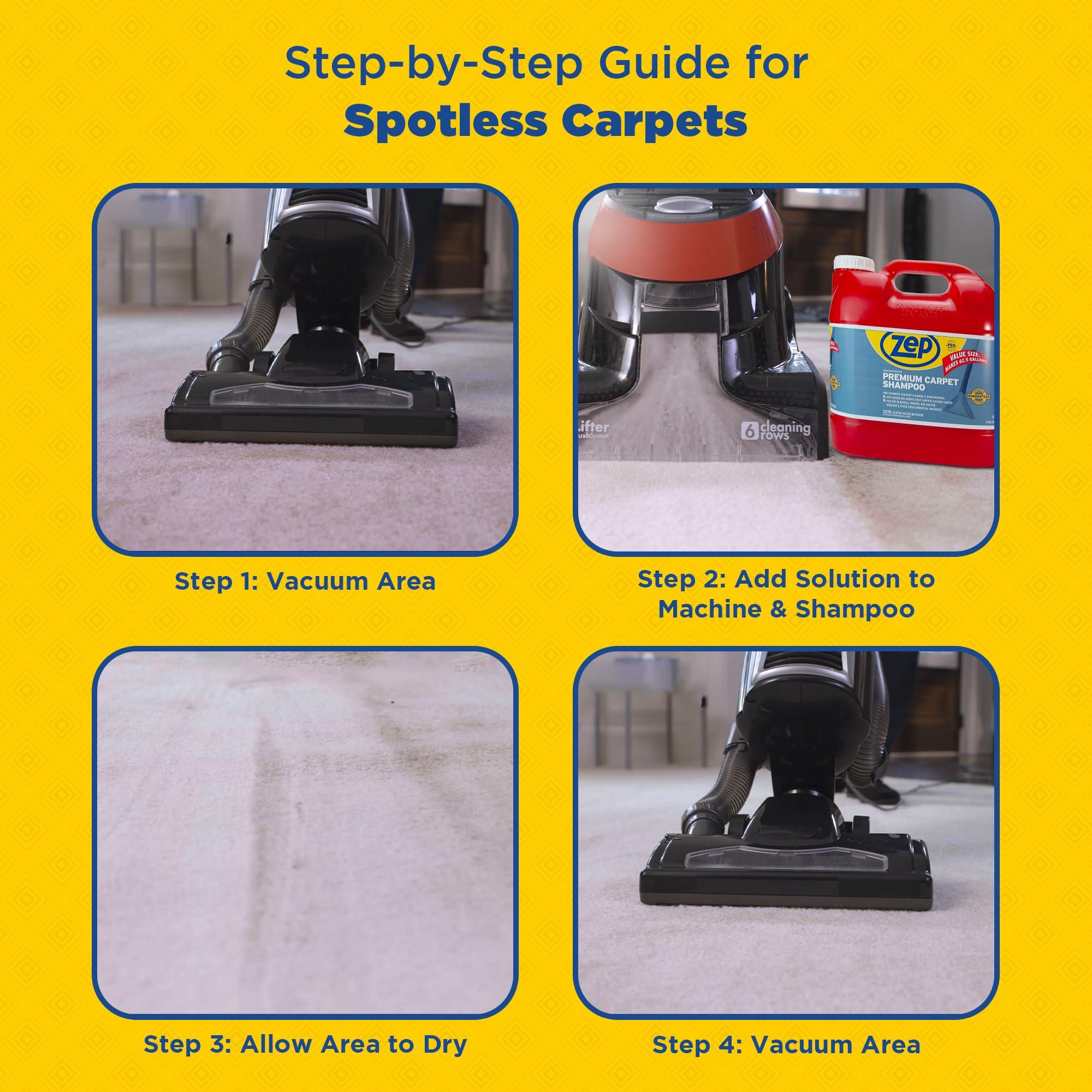 Zep Zep Premium Carpet Shampoo - 2.5 Gal (Case of 2) - ZUPXC320 - Deep Cleaning and Stain Removal, For Carpet Machines