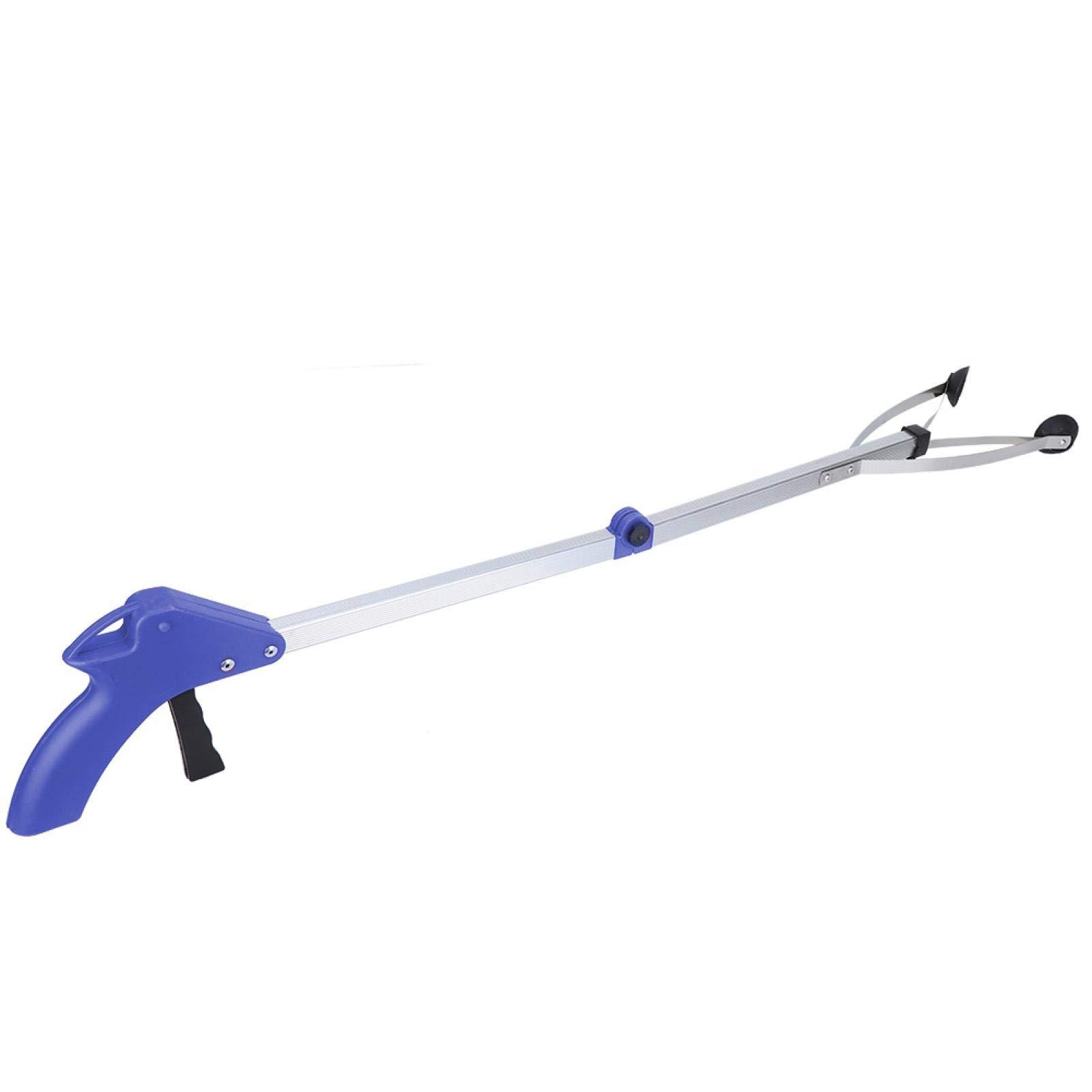 CUTULAMO CUTULAMO Grabber Reacher Tool, Litter Picker Trash Pickup Tool for Garden Leaves for Elderly(Blue Handle)