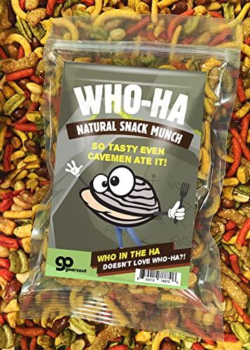 Gears Out Who-Ha Natural Snack Munch - Funny Spicy Trail Mix for Men and Women, Gourmet Gifts, Made in the USA