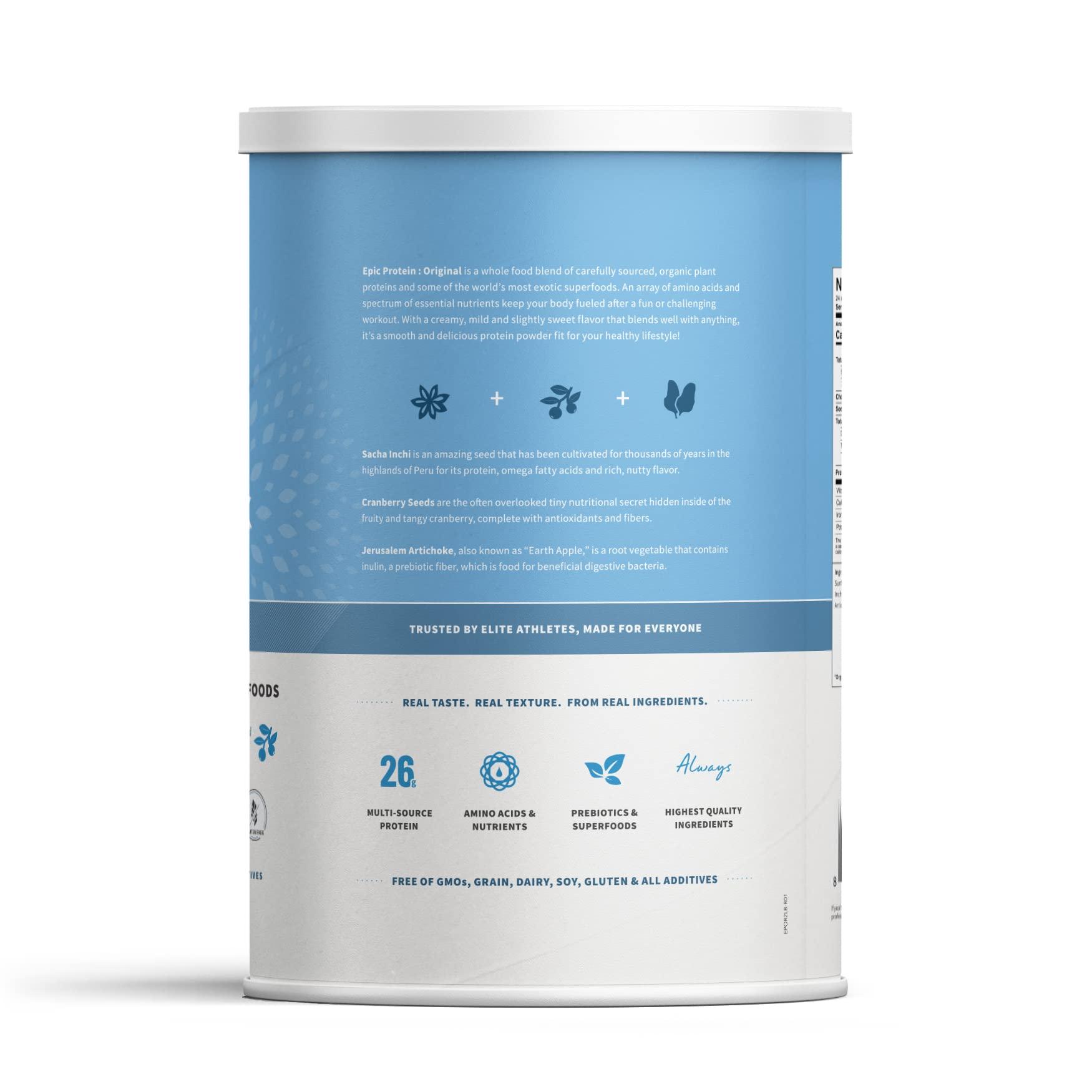 Sprout Living Sprout Living Plant Based Protein & Superfoods Powder, Original, Unflavored | Organic Protein Powder, Vegan, Non Dairy, Non-GMO, Gluten Free, Sugar Free, Perfect Keto Drink Mix (2 lb)