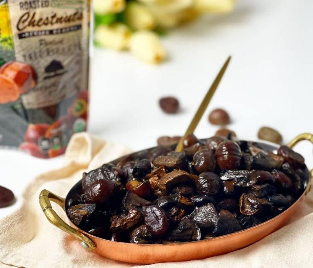 Gefen Gefen Organic Whole Peeled and Roasted Chestnuts, 3oz (12 Pack) | Chestnuts Peeled and Ready to Eat | Great for Cooking & Baking | Gluten Free | Kosher
