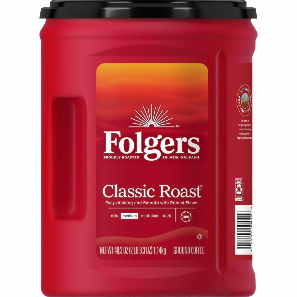 Folgers Folgers Coffee, Classic Roast, 40.3 oz Can