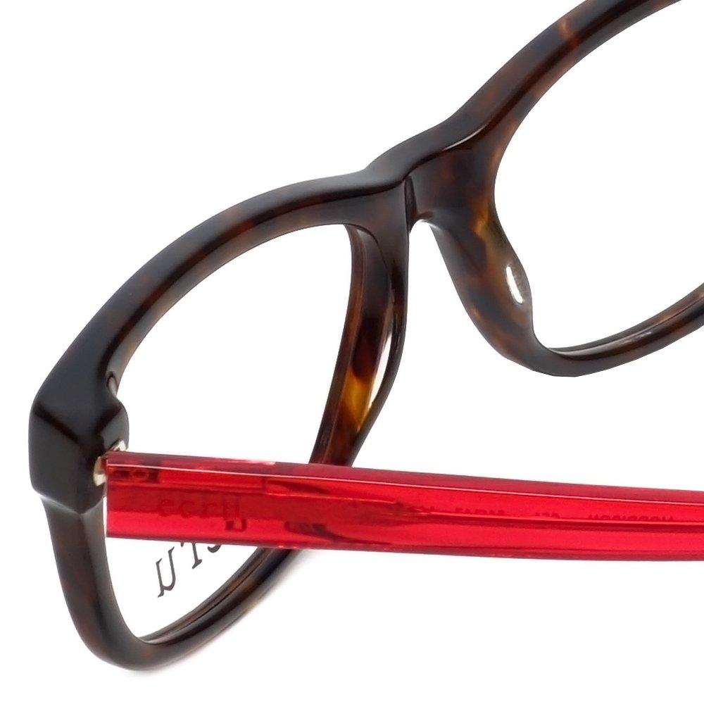 Ecru Ecru Designer Reading Glasses Morrison in Tortoise-Red +3.50