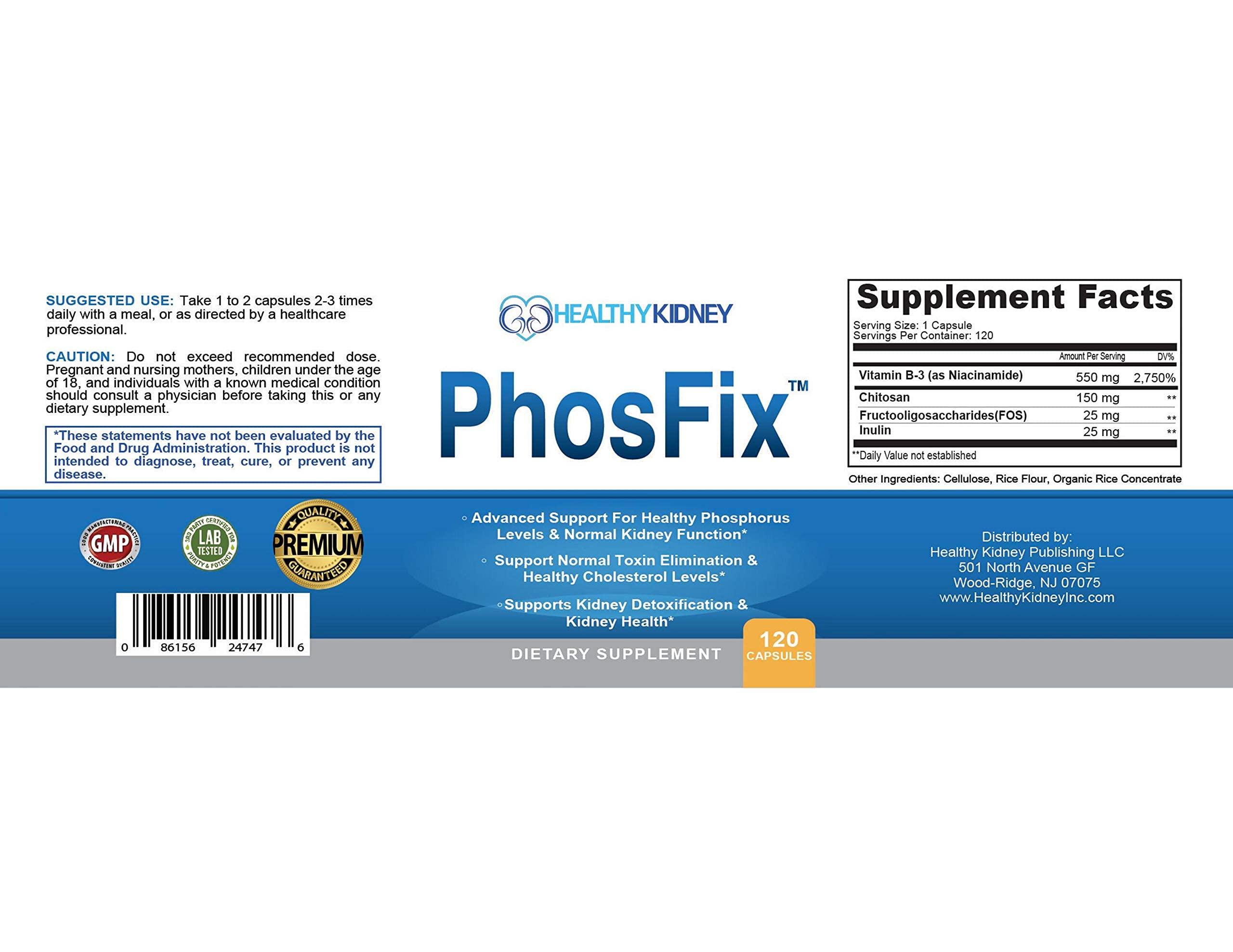 Kidney Restore Kidney Restore & PhosFix 2-Pack Bundle for Supporting Normal Kidney Function, Kidney Health, Phosphorus Levels & More
