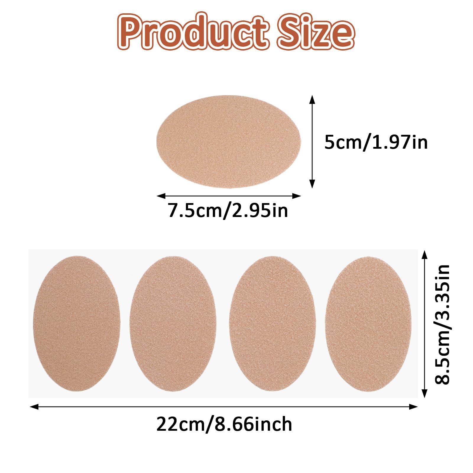 COMNICO COMNICO Moleskin Adhesive Pads, Blister Prevention Tape Moleskin Padding Patch Reduce Friction for Feet Toes Heel Shoes Boots Hiking - 5 Sheets (20 Pieces Total)