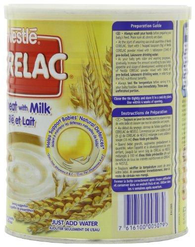 Cerelac Nestle Cerelac, Wheat With Milk, 14.11-Ounce Cans (Pack of 4)