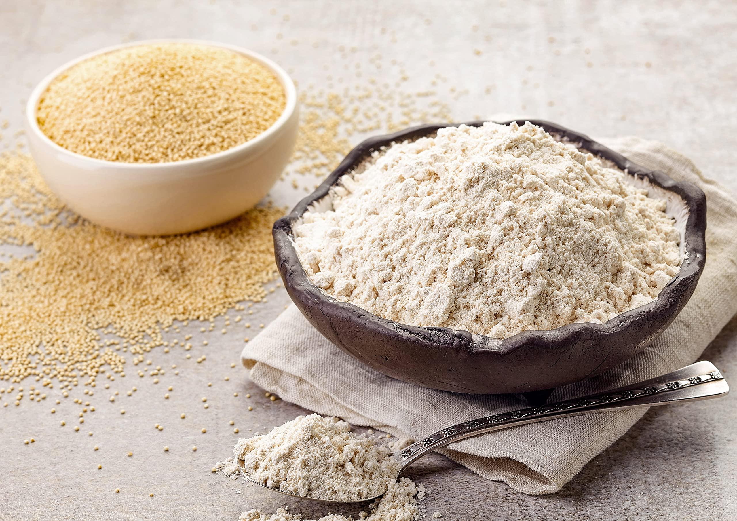 Food to Live Food to Live Gluten Free Organic Amaranth Flour, 4 Pounds Non-GMO Whole Grain Flour, Vegan Fine Meal, Bulk Powder. High in Fiber, Protein. Great for Cooking, Baking, and as Thickener