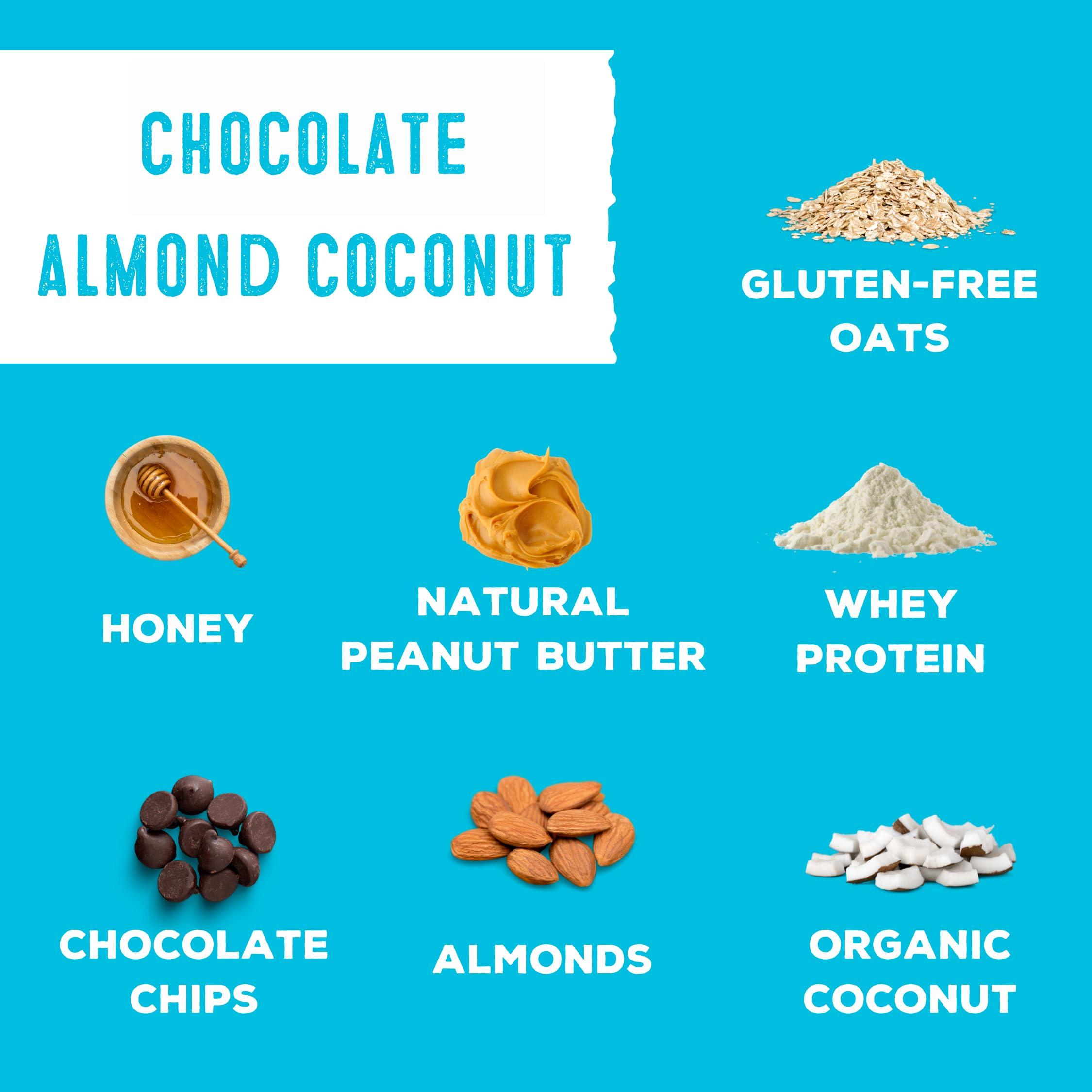 simplyFUEL simplyFUEL Whole Food Protein Balls with Probiotics - Chocolate Almond Coconut Snacks - 8g Protein Snack - Gluten Free Energy Balls (1 Pack of 12 Balls)