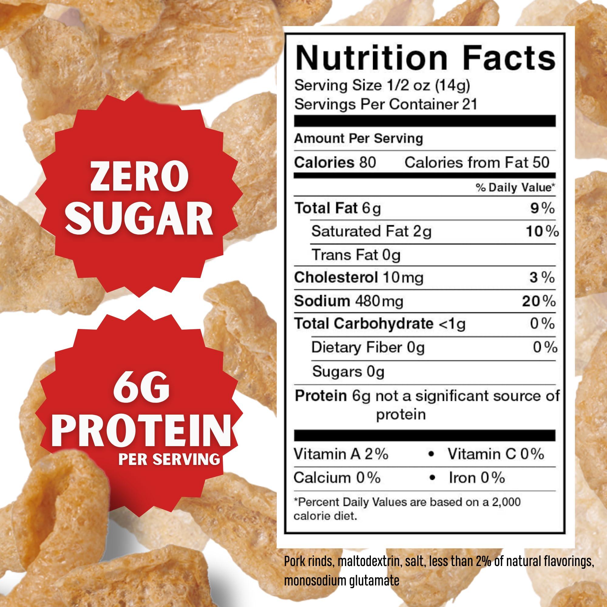 Lowrey's Lowrey's Bacon Curls Microwave Pork Rinds (Chicharrones), Original, 1.75 Ounce (Pack of 6)