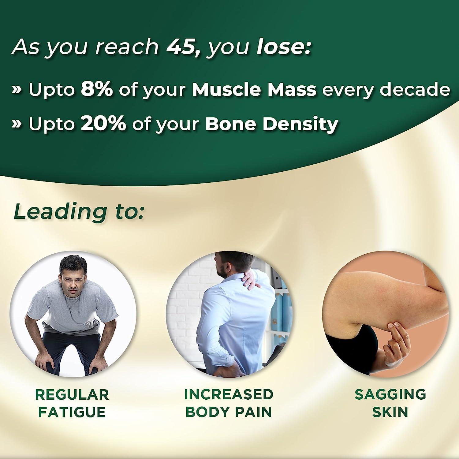 Ourtown Pro-Strength Nutrition 400g| Complete Nutrition Health drink for Men & Women| Muscle, Bone, Joint health| High Absorption Protein rich| 24 Strength Vitamins, Minerals, Herbs incl. Gokshura