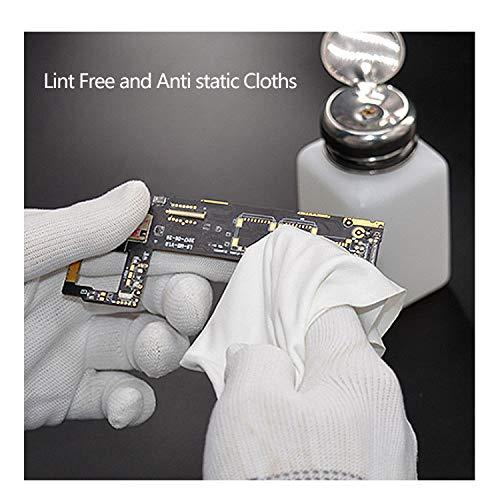 AAwipes AAWipes Cleanroom Cloth Wipes 9\"x9\" (Bag of 150 Pcs) Double Knit 100% Polyester Wipers Lint Free Cloths with Ultra-fine Filaments, Laser Sealed Edge, Class 100 Cloths, Ultra-soft Wipes CP14009