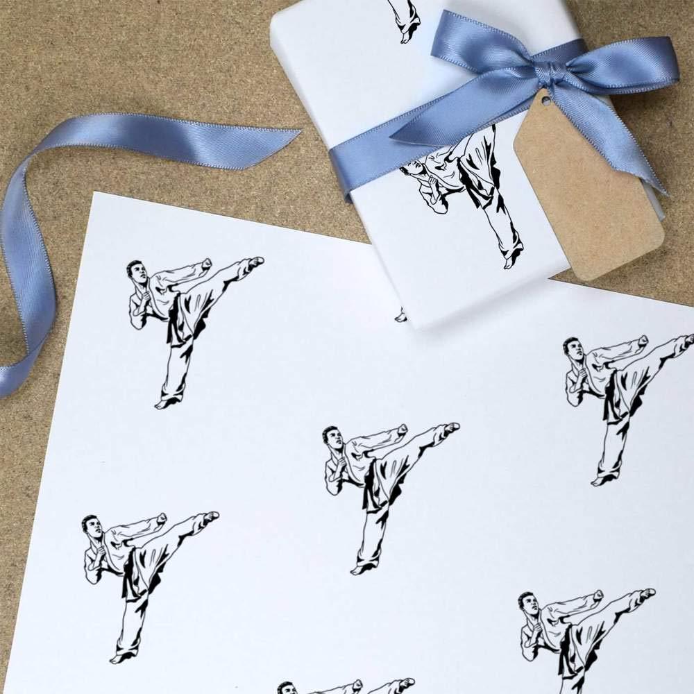 Azeeda Azeeda A1 \'Karate Kick\' Gift Wrap/Wrapping Paper Sheet (GI00018327)