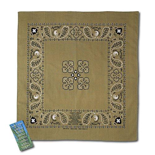 Insect Shield Insect Shield Bug and Insect Repellant Bandana, Olive, One Size