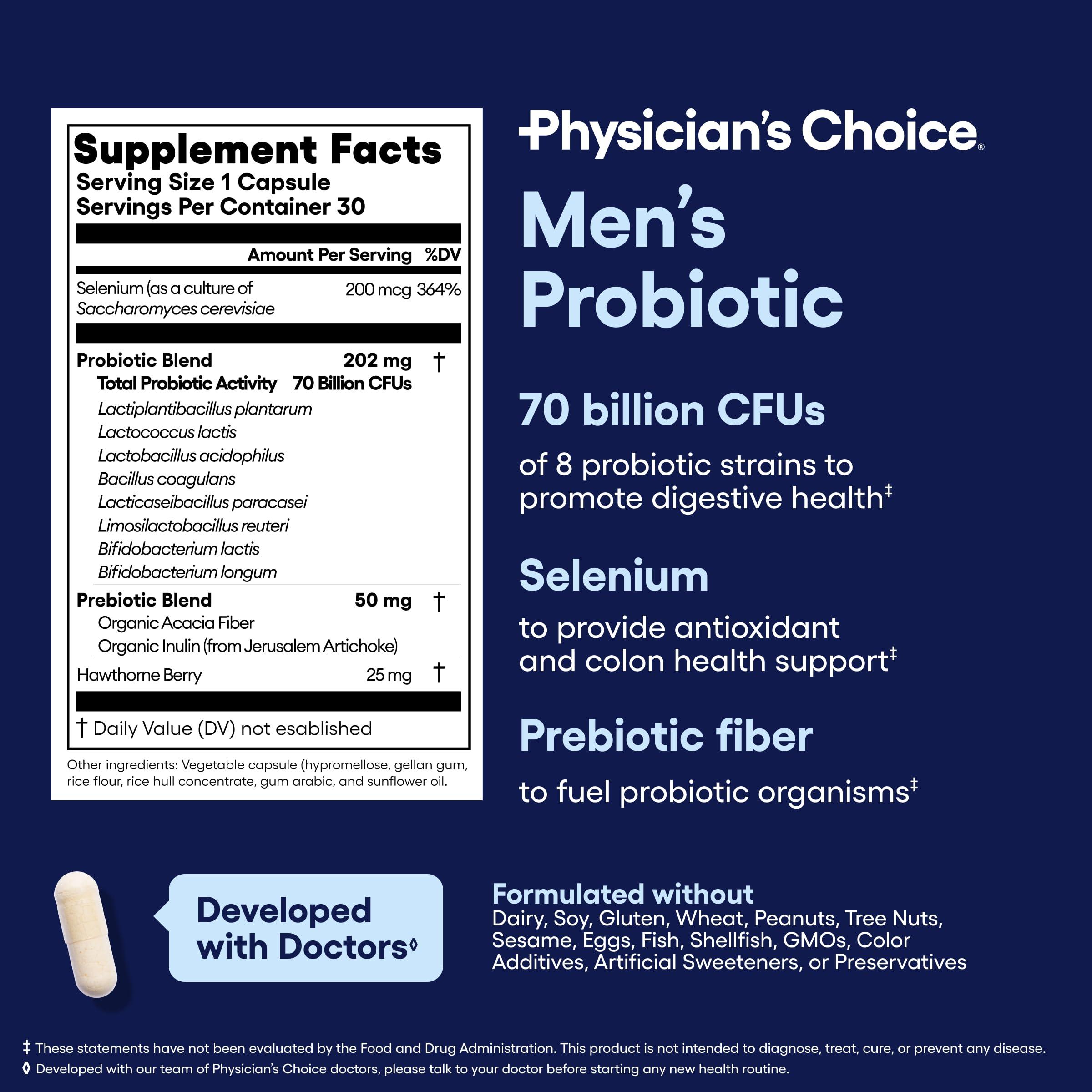 Physician\'s CHOICE Physician\'s CHOICE Mens Stress Bundle - KSM-66 Ashwagandha + Mens Proboiotic (70b probiotic)