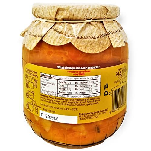 Dworek Dworek Cabbage Soup, 100% Natural, No Preservatives, Non-GMO and Easy to Prepare Soup with Spring Water 24.3 Oz Pack of 1