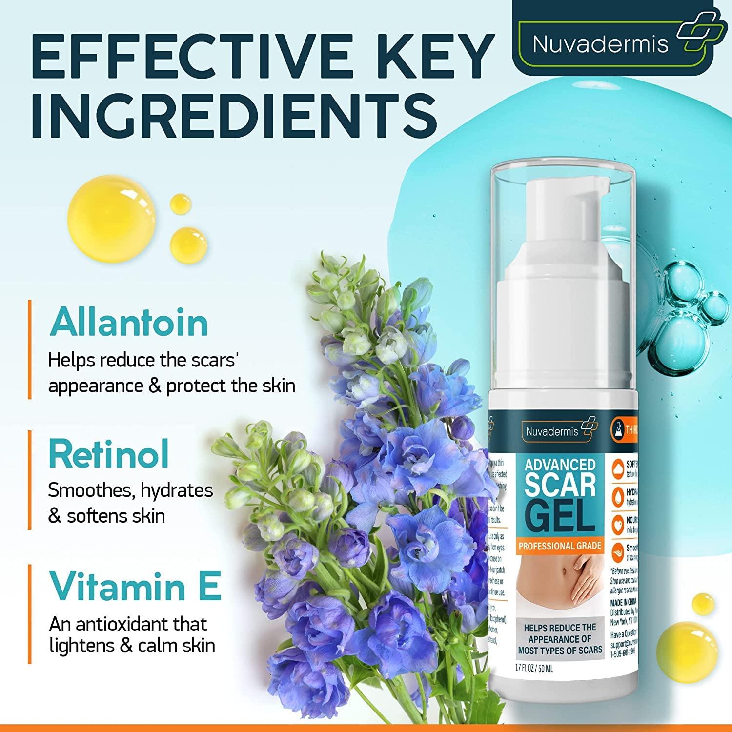 NUVADERMIS Nuvadermis Scar Care Bundle - Advanced Scar Gel 2 Pk & Silicone Scar Tape 1 Pk