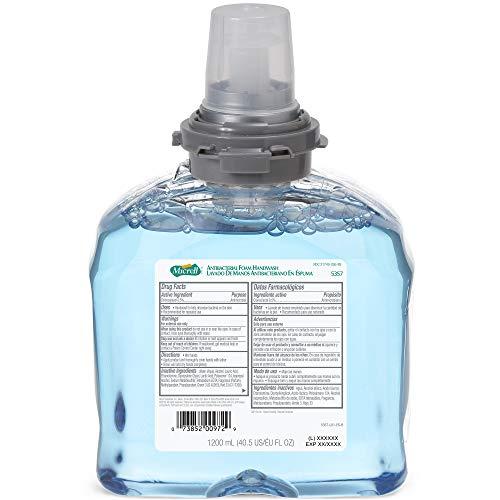 Gojo MICRELL TFX Antibacterial Foam Handwash, 1200 mL Hand Soap Refill For MICRELL TFX Touch-Free Dispenser (Pack of 2) – 5357-02