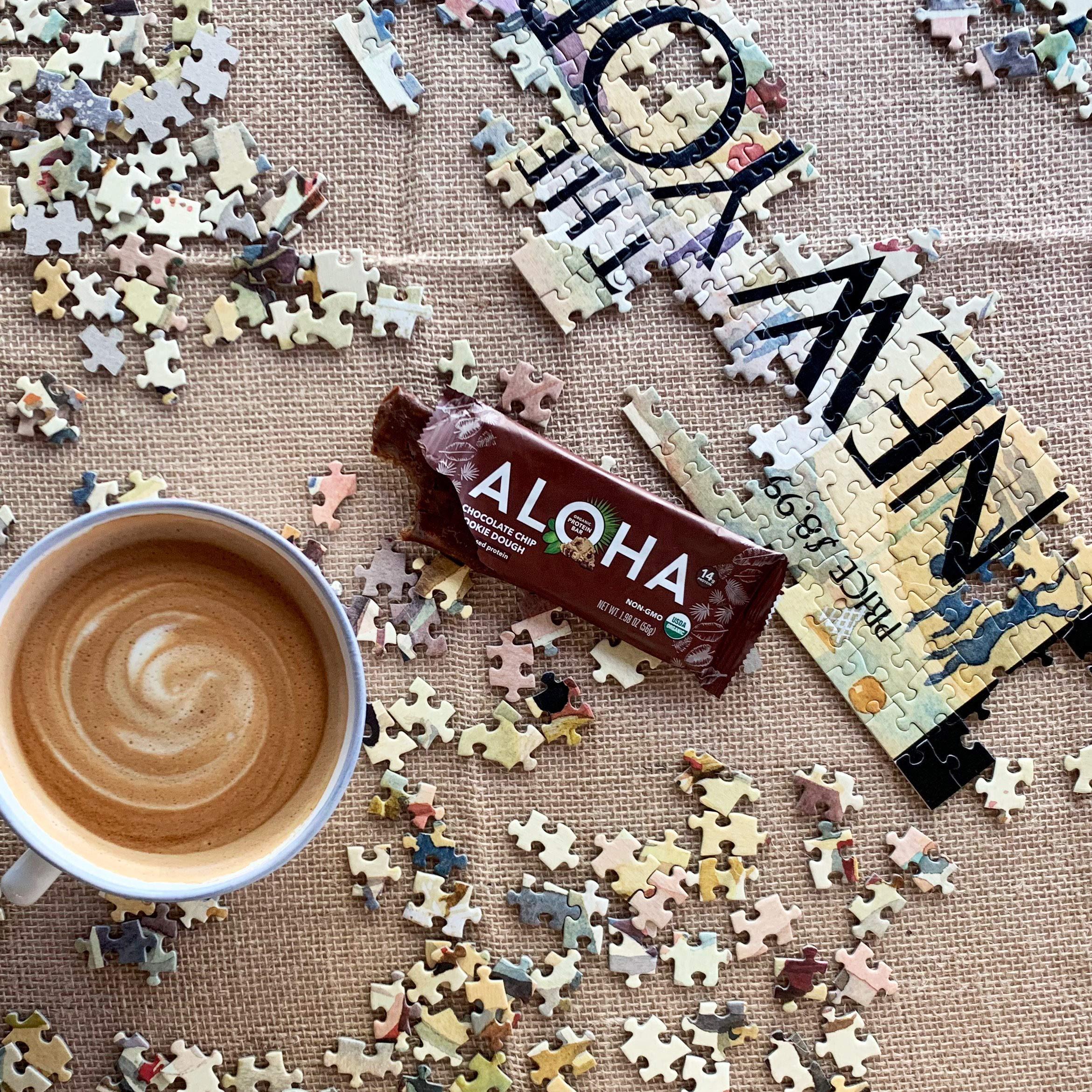 ALOHA ALOHA Organic Plant-Based Protein bar, Chocolate Chip Cookie Dough, 1.98 Oz