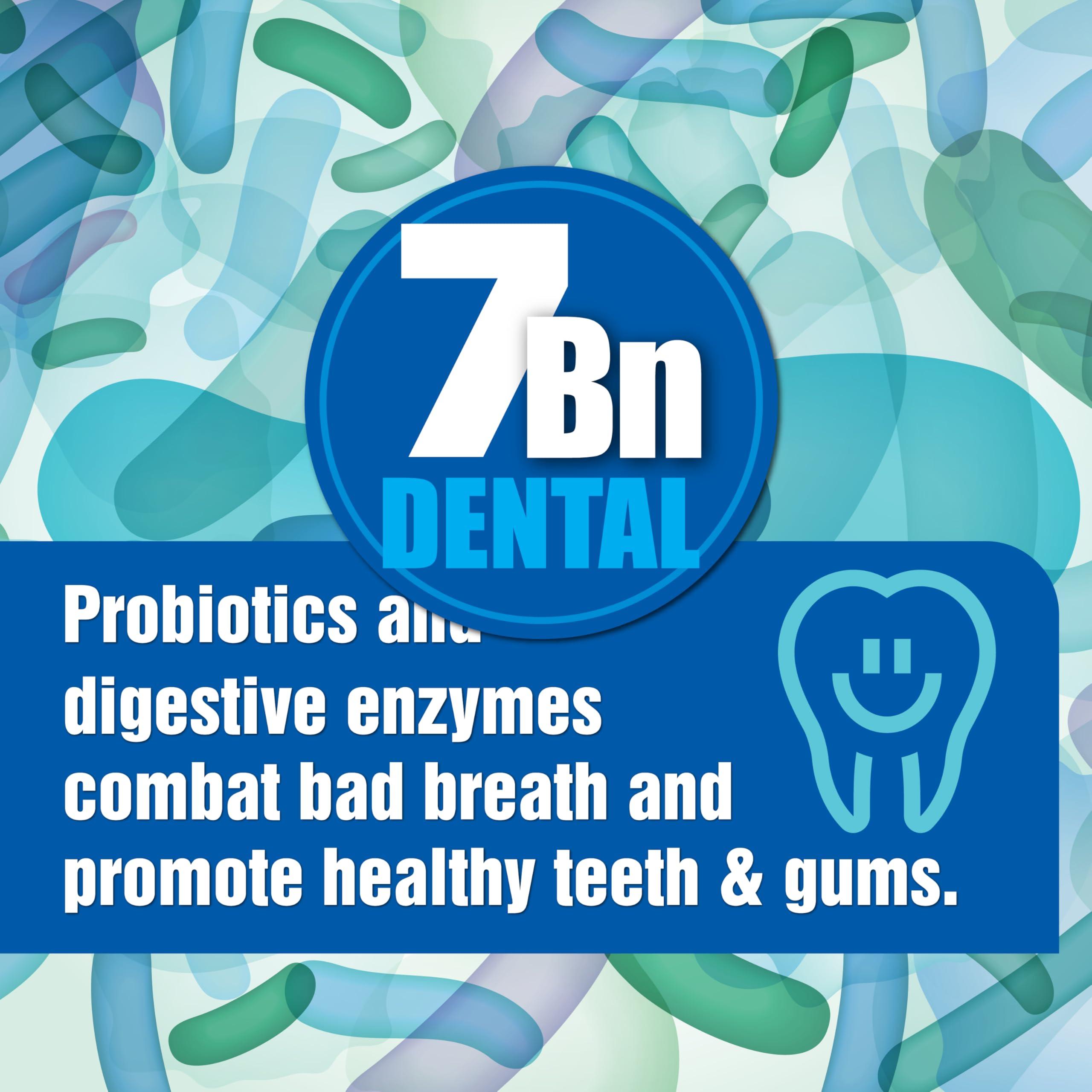 Probiotiv Probiotiv Oral Probiotics for Mouth Bad Breath 7 Billion CFU - Chewable Dental Probiotics for Teeth and Gums, Fresh Breath Freshener, Combats Dry Mouth, Halitosis, Tonsil Stone & Gingivitis Treatment