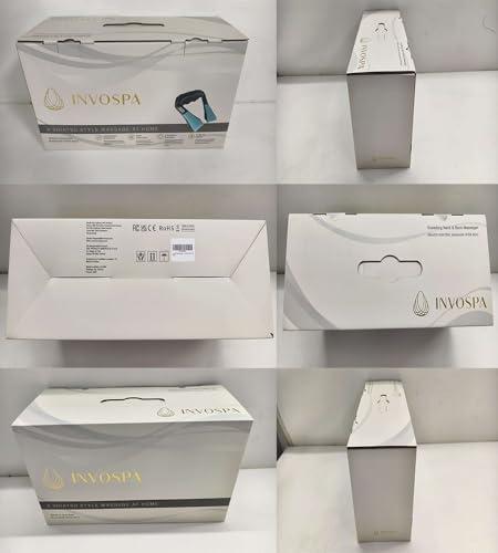 InvoSpa InvoSpa Shiatsu Neck and Back Massager with Heat - Deep Kneading Pillow for Massage - Electric Full Body Massager