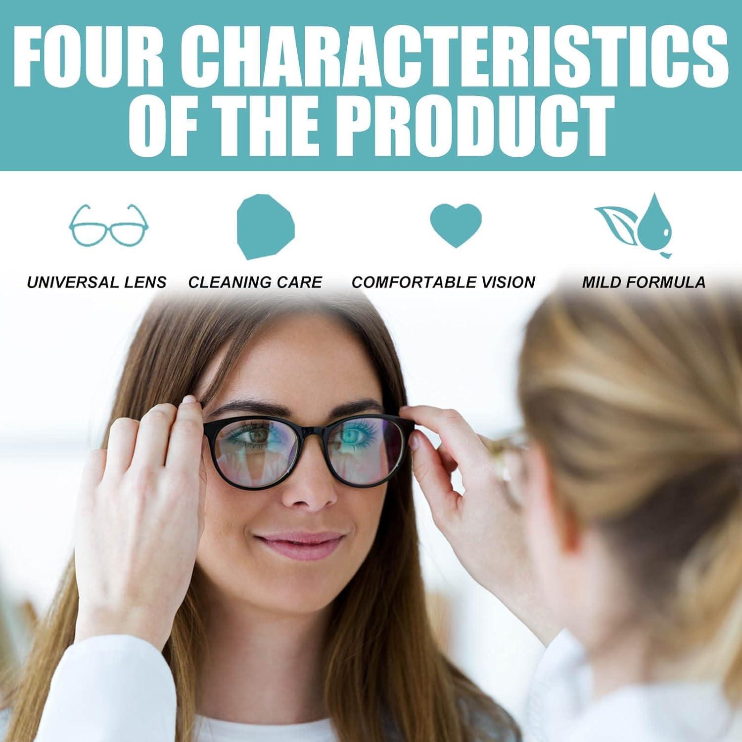 Generic Lens Scratch Remover Spray, Eyeglass Lens Scratch Remover, Glasses Scratch Remover for Eyeglasses Lens, Eyeglass Glass Scratch Repair, Glasses Cleaner Spray for Sunglasses Screen Cleaner Tool (2PC)