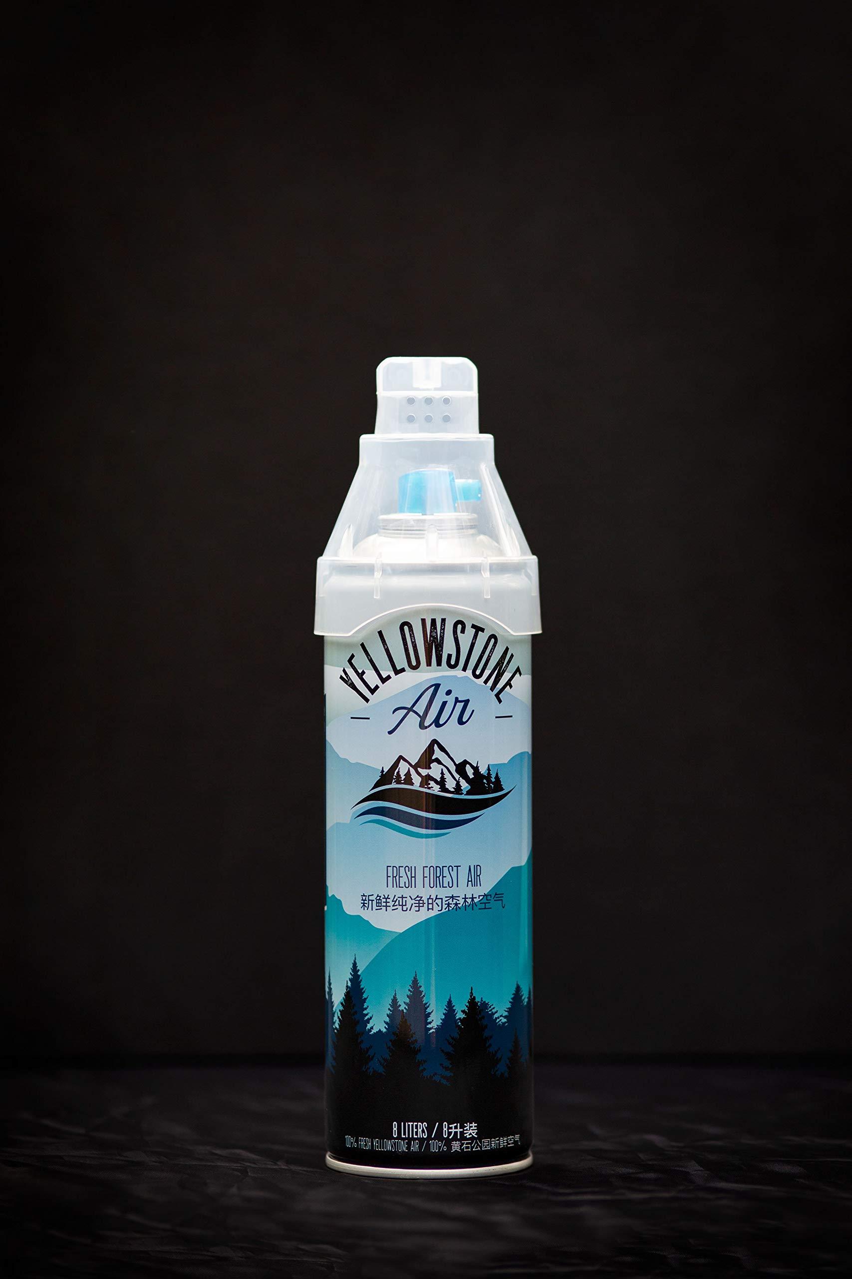 Yellowstone Air Corporation Fresh Forest Air - Yellowstone Air - 8 Liter - 100% Pure and Clean Mountain Air from Yellowstone - Canned Bottled Air
