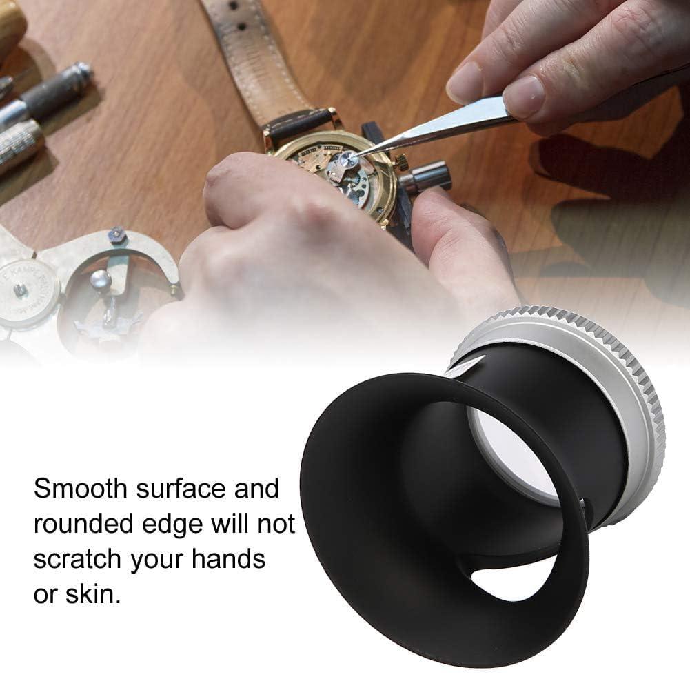 JEOZBM Jewelers Loupe Magnifier Magnifying Glass,15X Repair Magnifier Loupe Tool, Watchmaker Loupe Magnifier Lens Repair Kit forHandicrafts