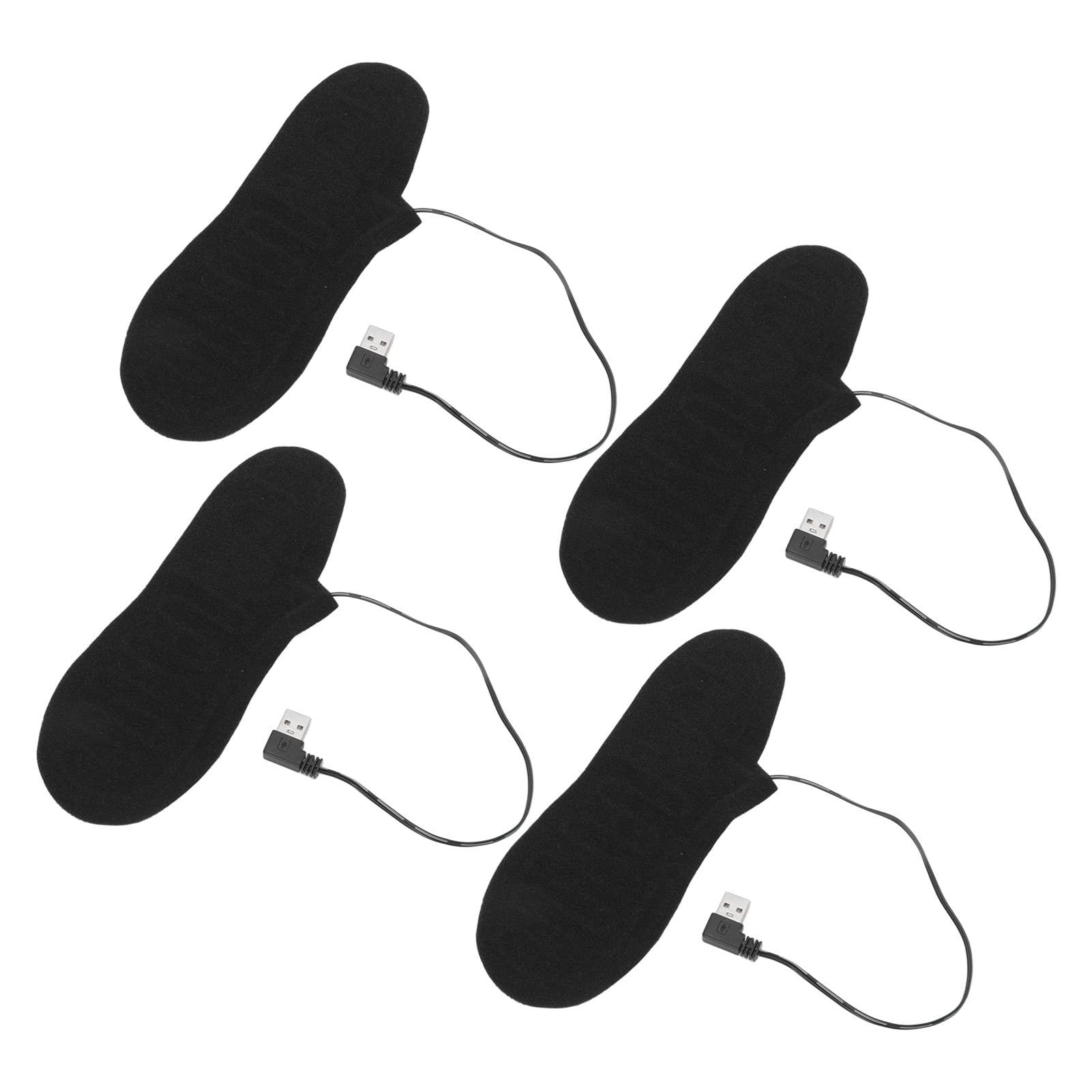 Walfront Electric Heated Insoles Foot Heated Insoles, Electric Heated Insoles Warmers for Men and Women Rechargeable, Heating Shoe Inserts, High Temperature