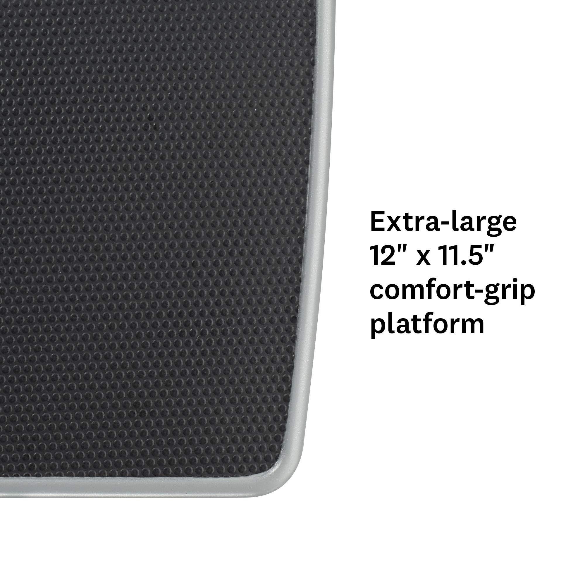 Conair Thinner by Conair Scale for Body Weight, Analog Bathroom Scale in Black