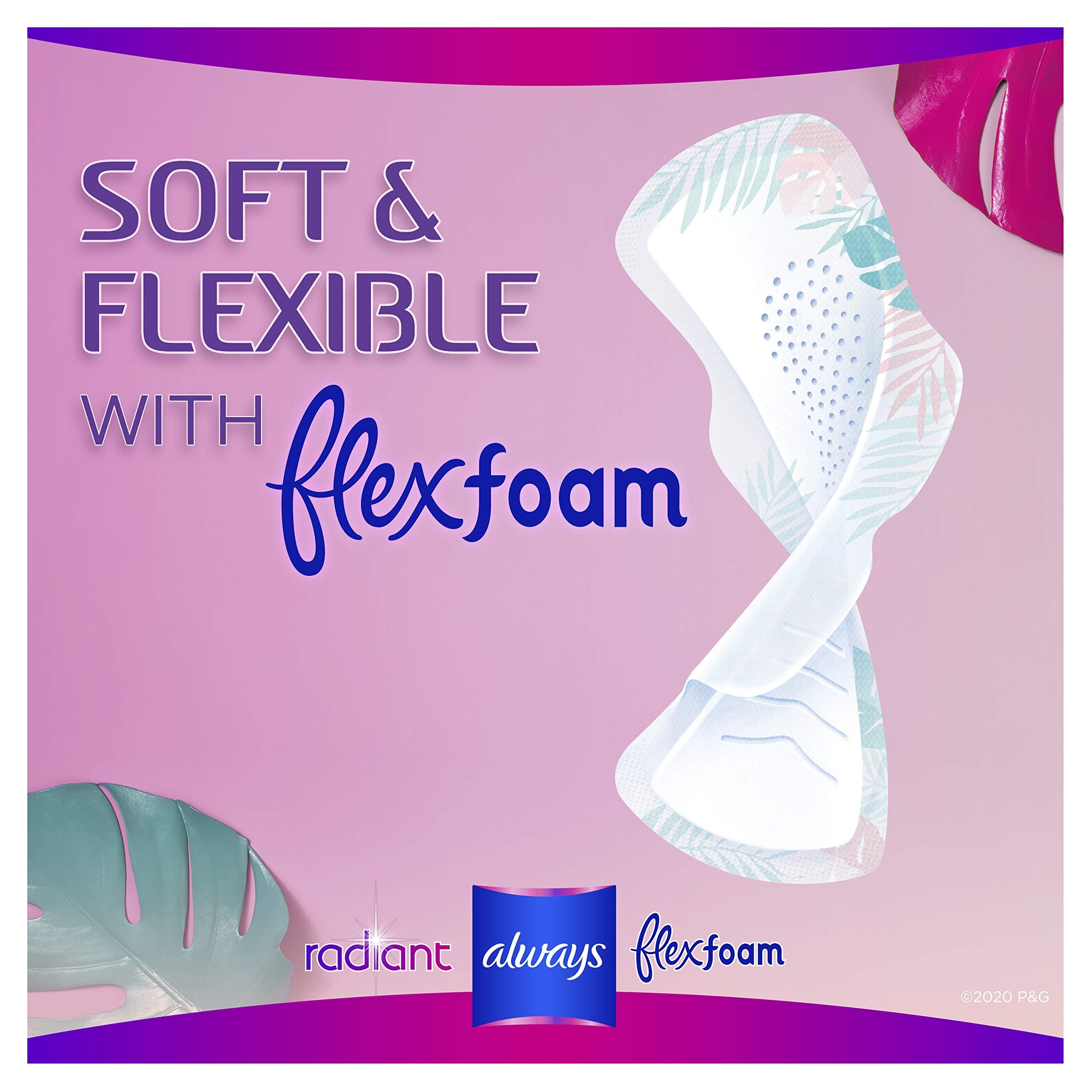 Always Always Radiant Heavy Feminine Pads with Wings, Scented