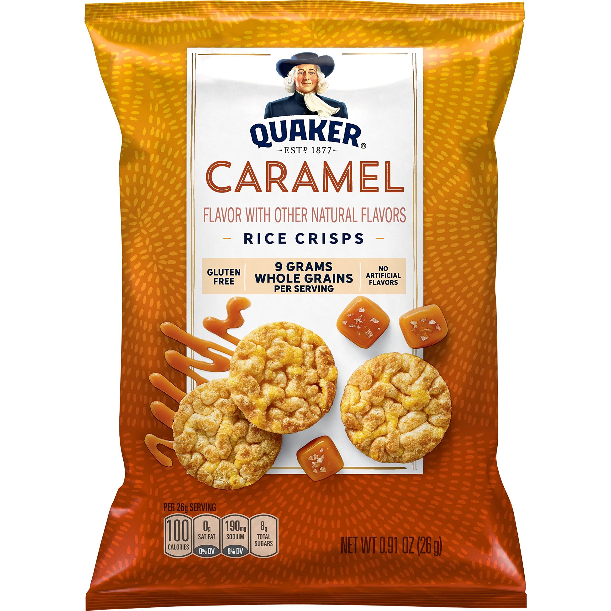 Quaker Quaker Rice Crisps, 4 Flavor Sweet and Savory Variety Mix, 15 count