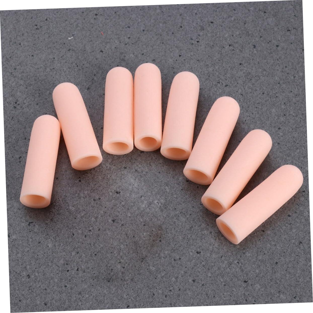 Healeved Healeved 8 Pcs Thumb Protector Thumb Sleeve Toe Sleeve Finger Protectors Invisible Finger Set Beige C01 Finger Covers