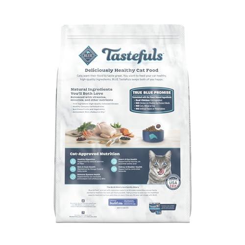 Blue Buffalo Blue Buffalo Tastefuls Natural Dry Food for Adult Indoor Cats, Chicken & Brown Rice Recipe, 10-lb. Bag