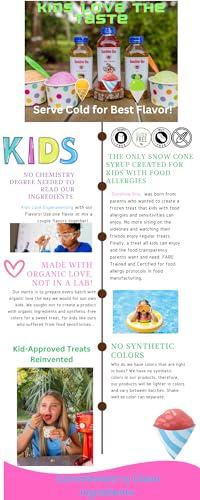 Sunshine Sno Sunshine Sno Dye Free Snow Cone Syrup, Watermelon, 16oz, Made with organic ingredients