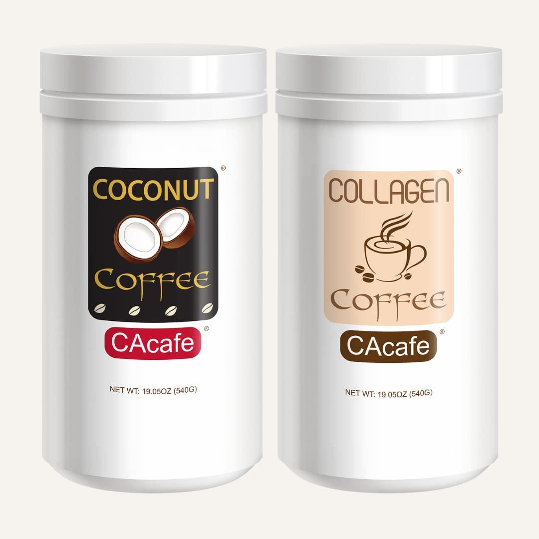 CAcafe Coconut Coffee and Collagen Coffee (2-Pack)