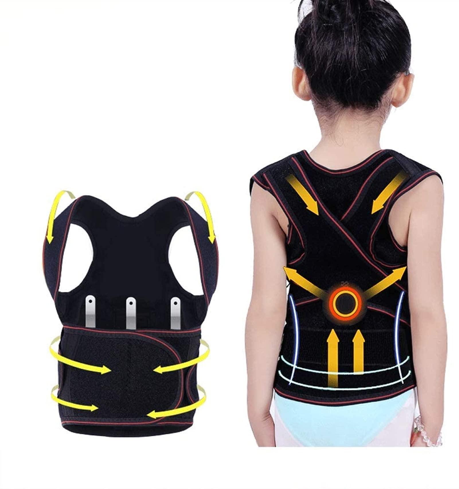 XFYJR XFYJR Back Posture Corrector - Kids Hunchback,Best Brace Help to Improve Posture Adjustment Teenager ShoulderLower Back Pain Relief Belt (Size : Medium)