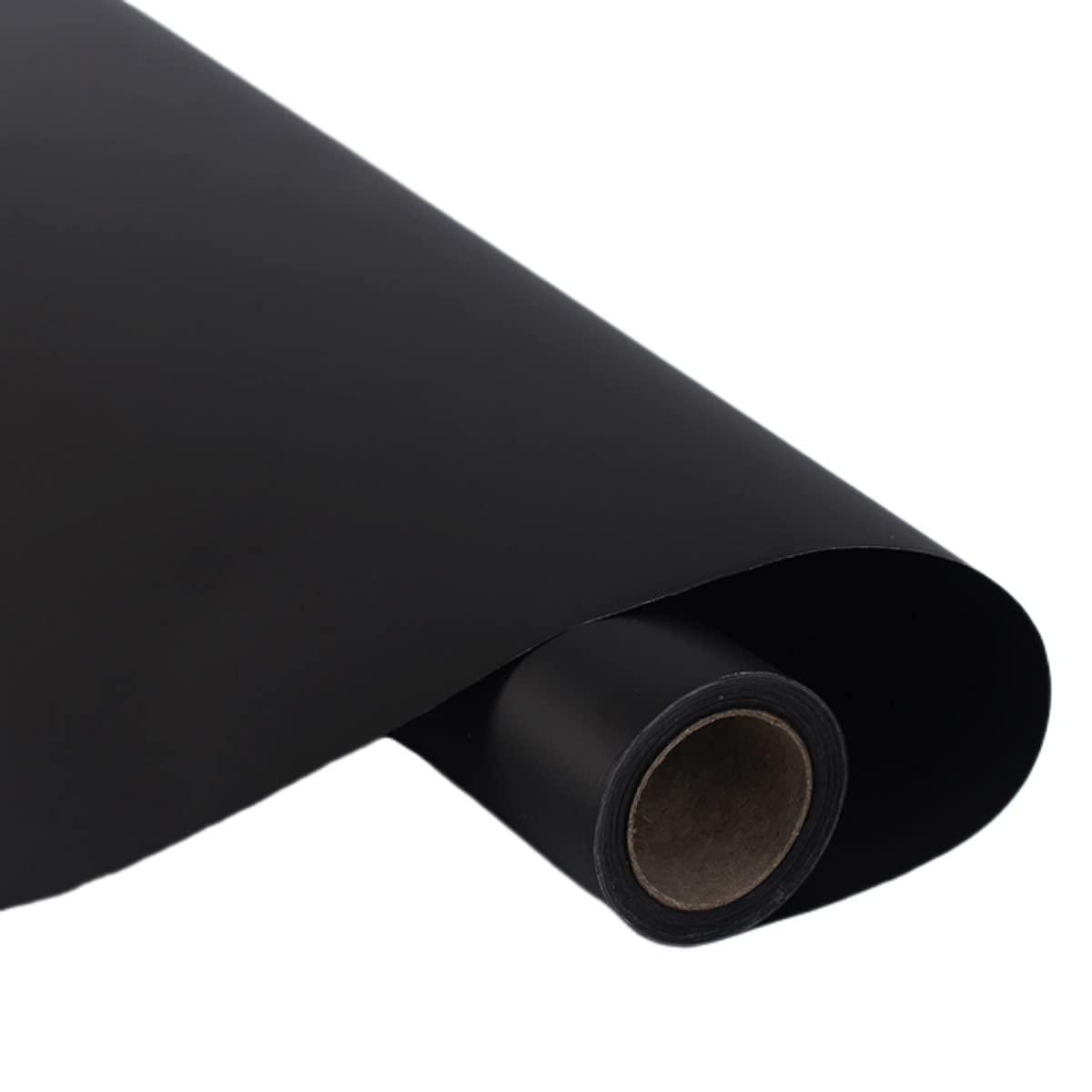 Generic Korean Wrapping Paper,Floral Wrapping Paper,Bouquet Wrapping Paper,Solid Color Waterproof Flower Wrapping Paper Roll,22.8in x 32.8ft,Black