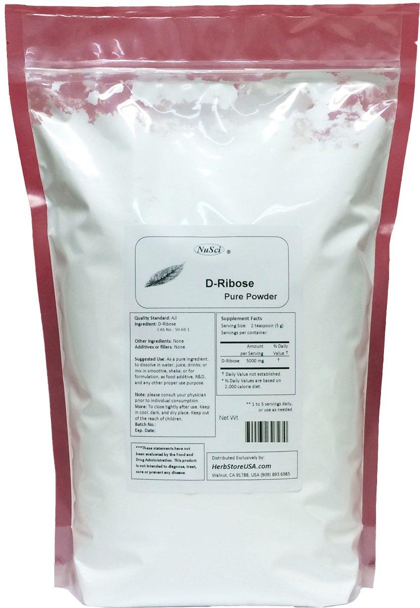 NuSci D-Ribose Pure Powder AJI92 Quality Standard (500 grams (1.1 lb))