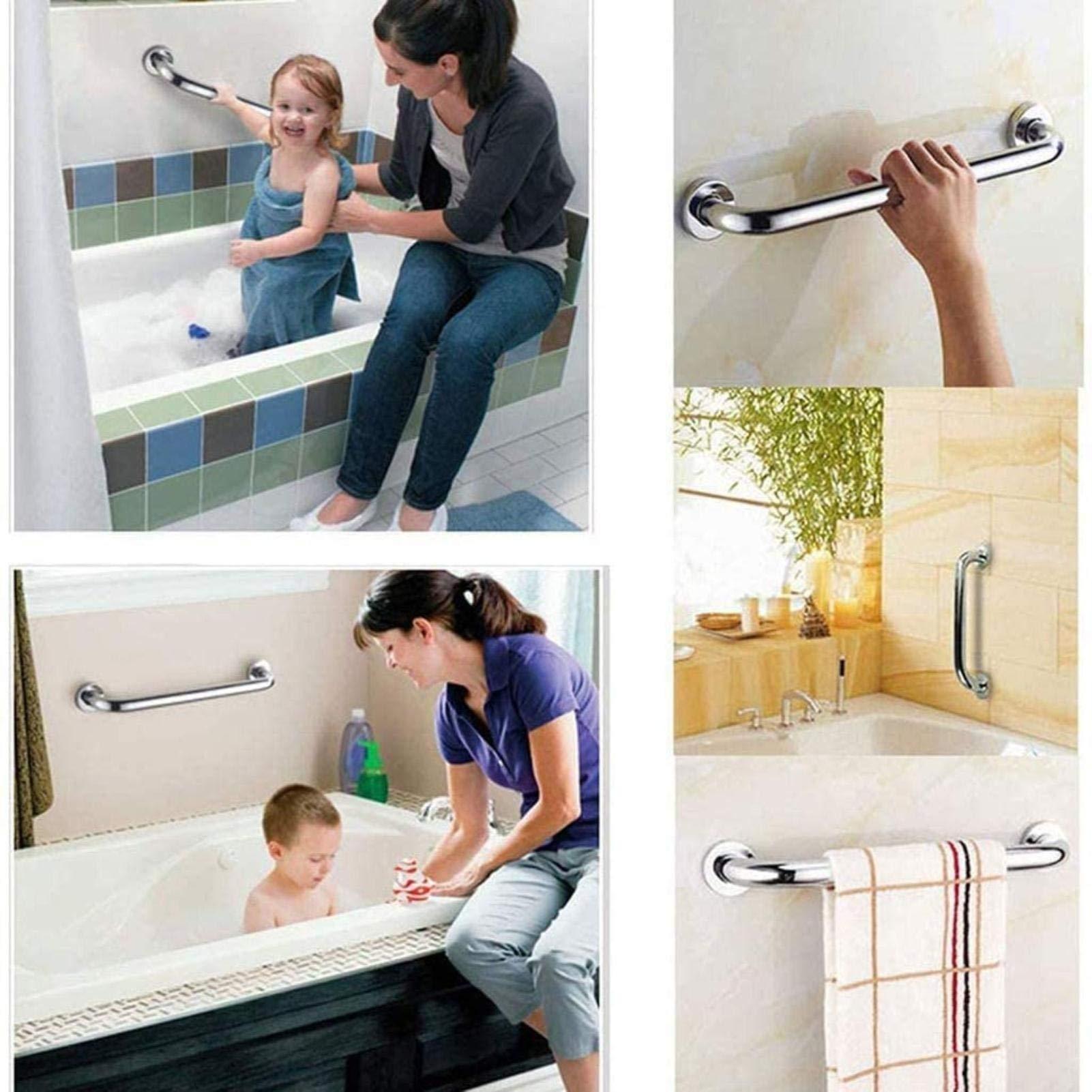 HongLianRiven Bath Handle Towel Rail Grab Rail Bathroom Handrail Showers Walls Balance Bar,Shower Grab Bar, Safety Hand Rail Bar Handicap Bath Tub Wall Concealed (Size : 50cm)