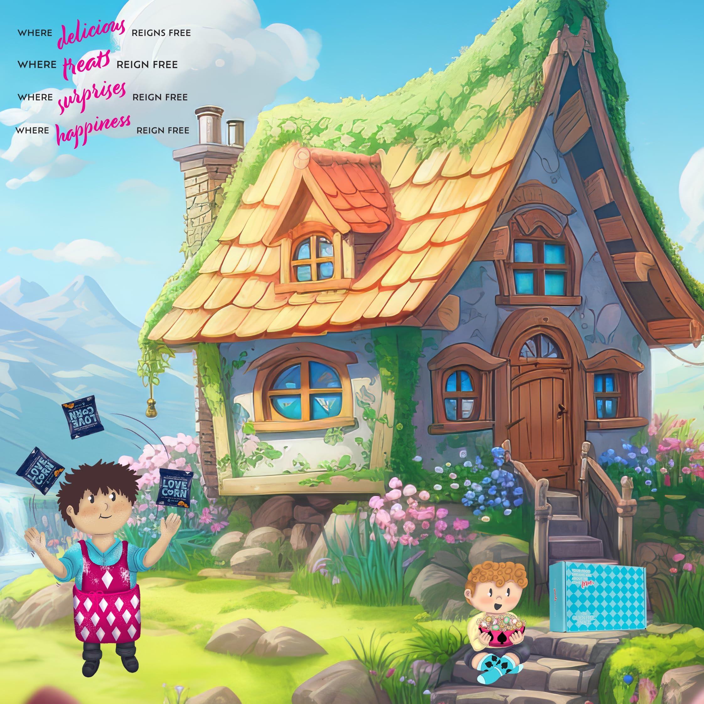 GLUTEN FREE PALACE Gluten Free Palace Deluxe Snacks Variety Pack Vegan Snacks for Adults - Healthy Valentines Day Gift Basket and Snack Box for College Students (32 Count)