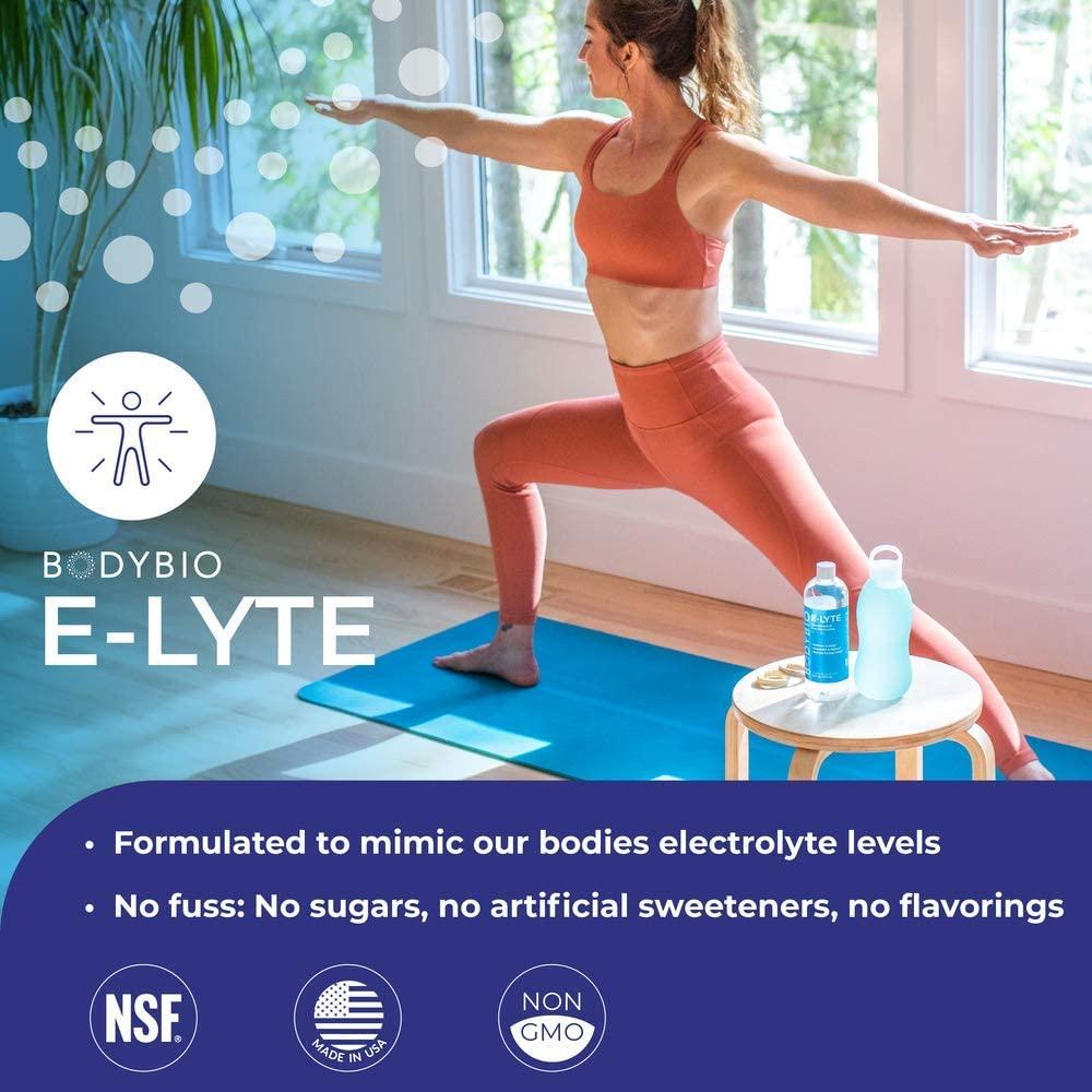 BodyBio BodyBio Electrolytes for Hydration - 4 oz Concentrate | No Sugar | No Calories | Keto Electrolytes | Dehydration Recovery w. Magnesium + Potassium + Sodium | Relieves Cramps | Elyte