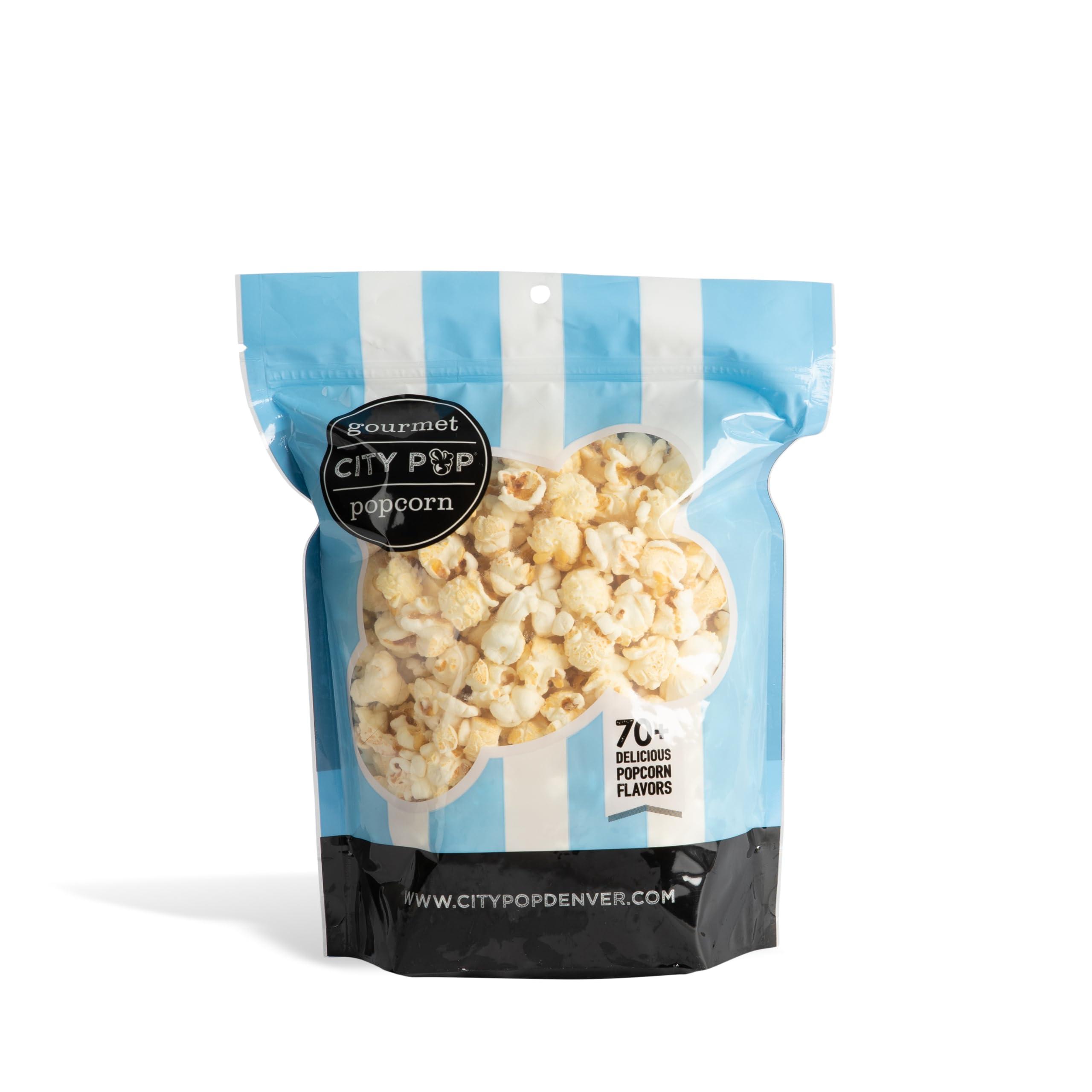 City Pop Salt & Vinegar Gourmet Popcorn | 6 Cups Total | Made From Scratch, Made in USA, & GMO-Free | Great as a Snack, Gift, Thank You, & Movie Night - (4.8oz Total)