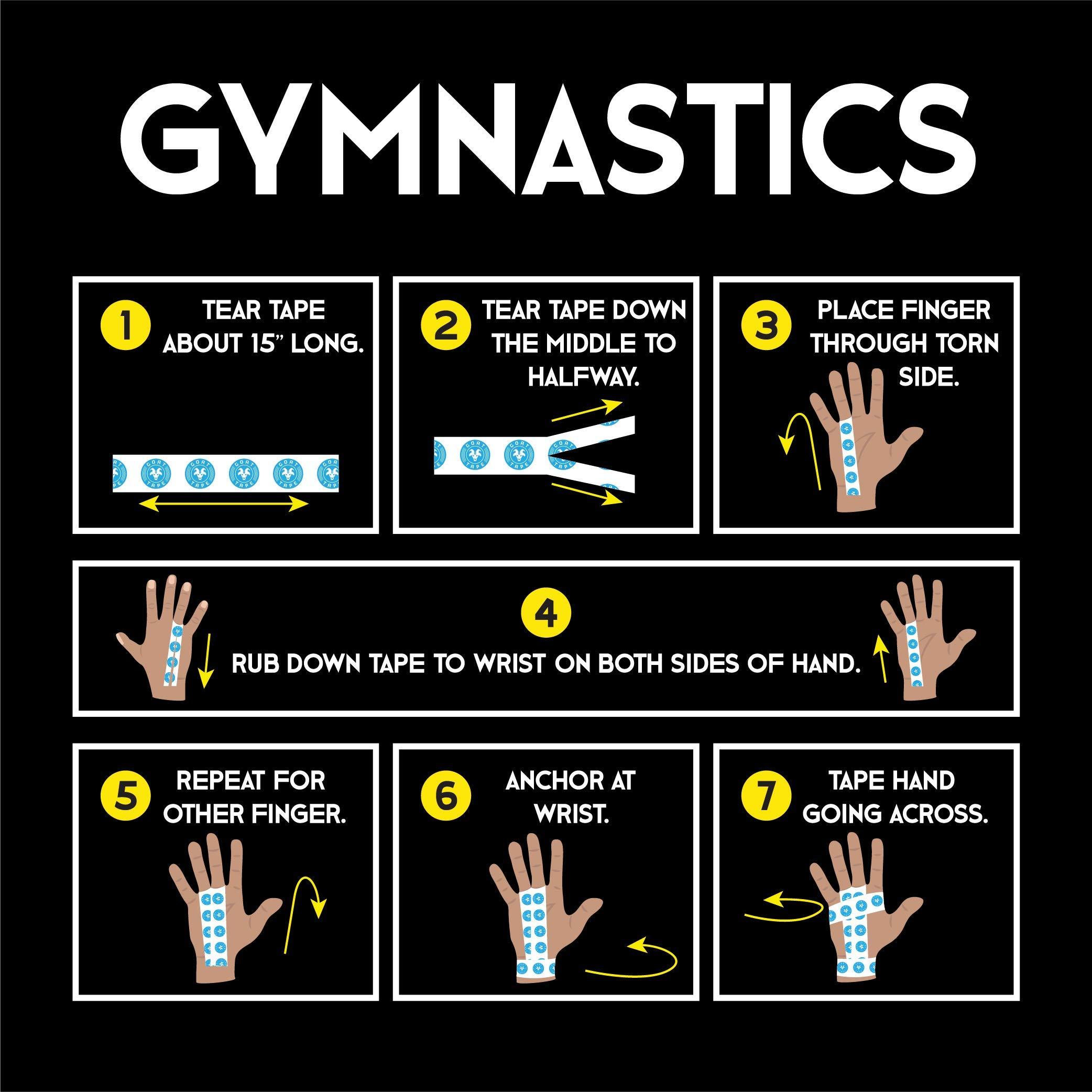 Goat Tape Scary Sticky Premium Hook Grip Tape, Athletic Tape for Cross Training, Weightlifting Tape, Cross Training Accessories, Sports Grip Tape - 30 Feet Long, Black/Yellow, 4 Rolls