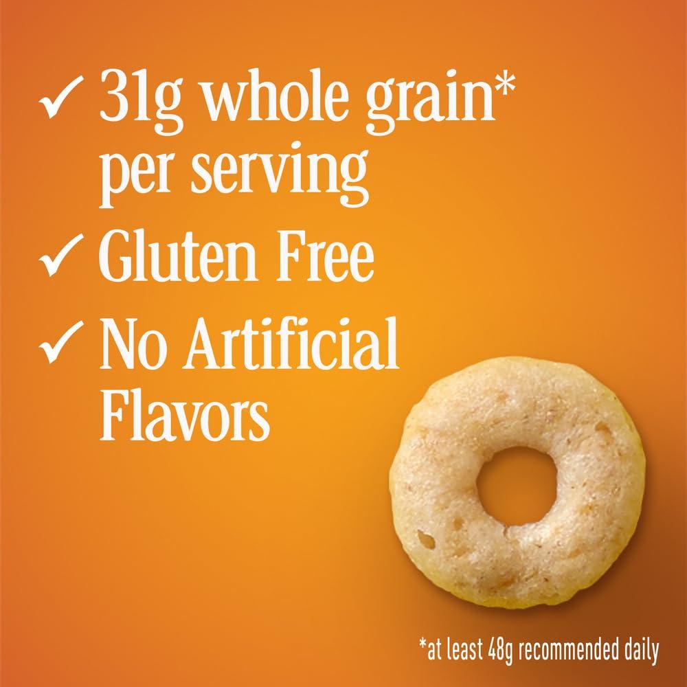 Cheerios Honey Nut Cheerios Cereal Single Serve Bowl, Heart Healthy Breakfast Cereal, Gluten Free Cereal with Whole Grain Oats, 1 Oz, 96 Count