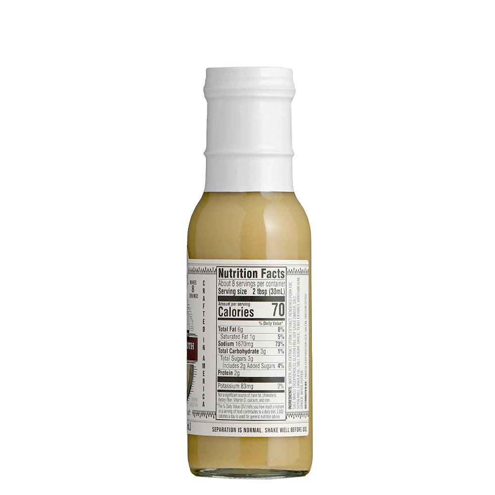 Yamasa Yamasa, Artisanal Tonkotsu Ramen Broth Concentrate, Serves 8 Bowls, No MSG Added, Japanese Tradition, 8oz