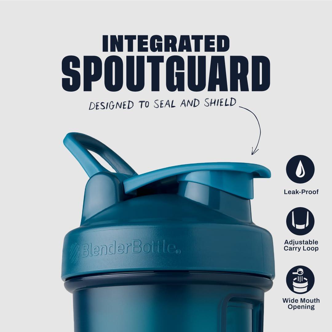 BlenderBottle BlenderBottle Classic V2 Shaker Bottle Perfect for Protein Shakes and Pre Workout, 45-Ounce, Ocean Blue