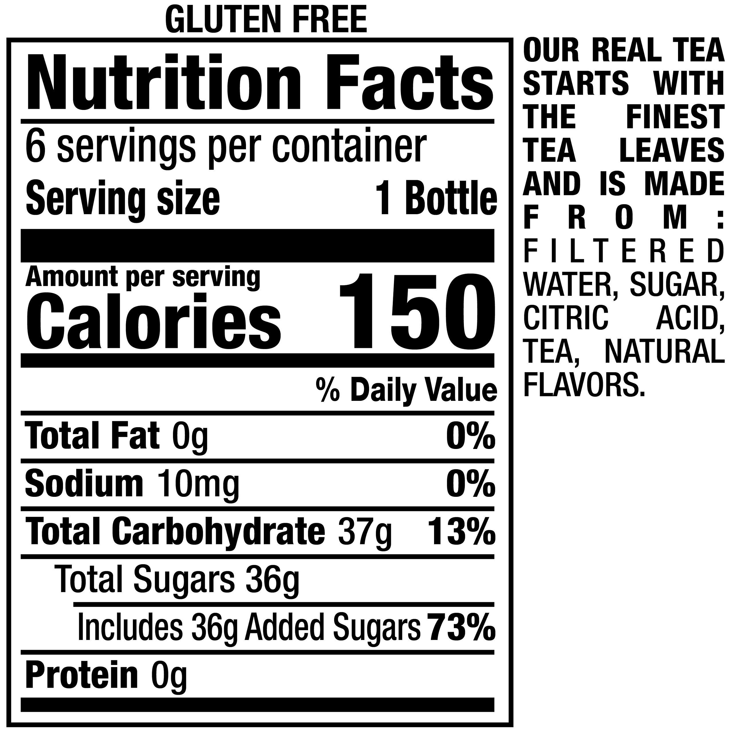 Snapple Snapple Lemon Tea, 16 fl oz recycled plastic bottle, 6 pack