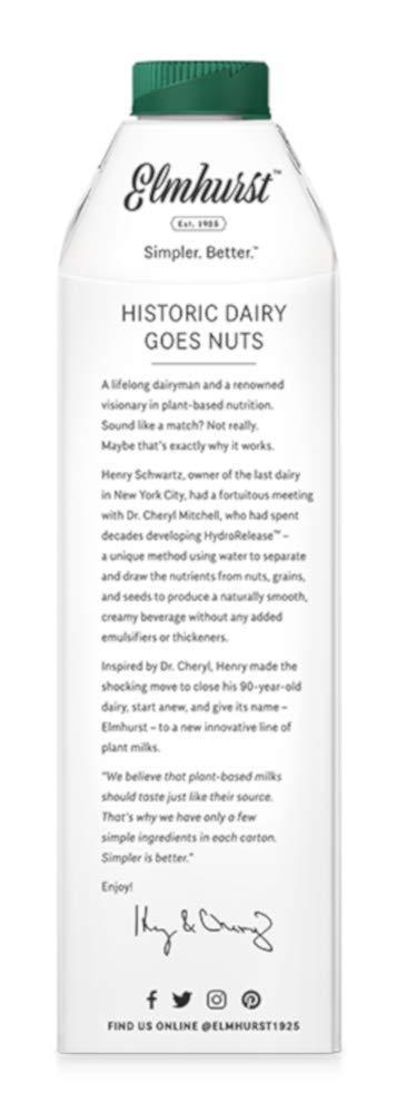 Elmhurst ELMHURST Unsweetened Cashew Milk, 32 FZ