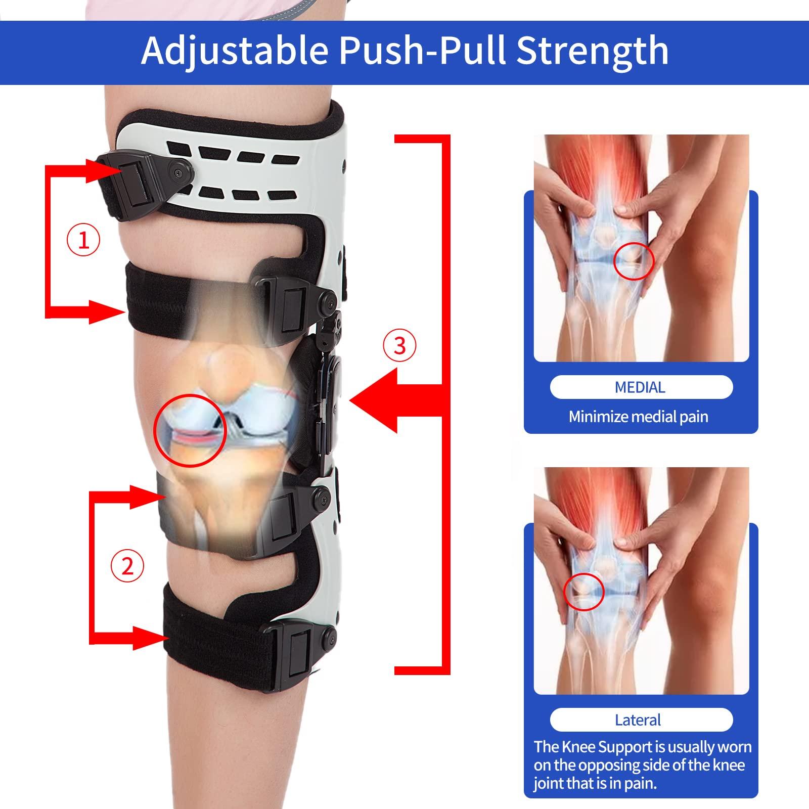 Mathgetin Mathgetin OA Unloader Knee Brace, OA Knee Brace Medial Unloader Knee Support for Osteoarthritis, Arthritis Pain, Avascular Necrosis, Bone on Bone Knee Joint Pain and Degeneration